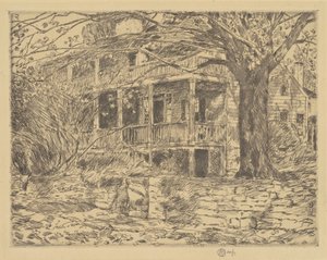 La vieille maison, Cos Cob - Childe Hassam