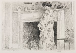 Le kimono blanc - Childe Hassam