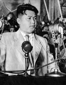 Portrait de Kim Il Sung, président de la République populaire démocratique de Corée