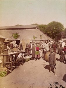Un marché au Tonkin, vers 1899-1900