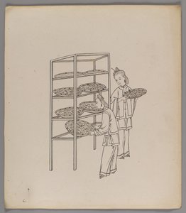 Album de feuilles séparées : Culture et production de la soie