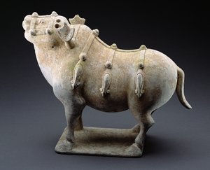 Taureau, période des Royaumes combattants, 1027-220 av. J.-C. - Chinese School