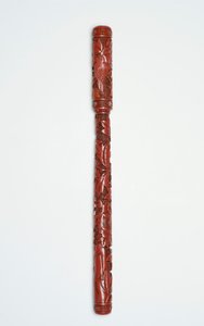 Brosse sculptée et couvercle, chinois, 16ème siècle - Chinese School