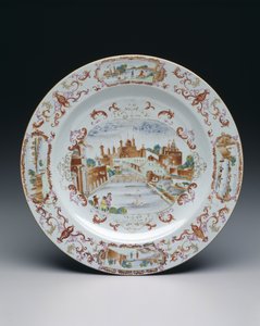Plat, vers 1740-50 - Chinese School