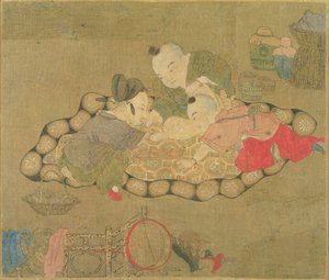 Enfants jouant, dynastie Ming, 1500 - Chinese School