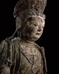 Grand bodhisattva assis en méditation, dynastie Jin (1115-1234) (détail)