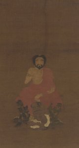 Sakyamuni assis sur trois créatures démoniaques, dynastie Yuan-début Ming, XIVe-XVe siècle