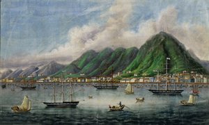 Île Victoria, Hong Kong, vers 1865
