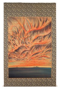 Coucher de soleil dans la vallée de Sacramento - Chiura Obata