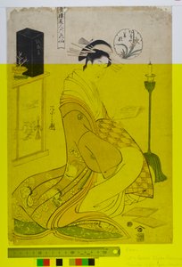 Beautés des Serres Vertes comme les Six Poètes (Seiro bijin rokkasen) - Chobunsai Eishi