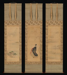 Neige, lune et fleurs de cerisier (Yoshiwara en trois saisons) - Chobunsai Eishi