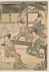 Le chapitre Matsukaze du Conte de Genji (de la série Le Conte de Genji en robe élégante moderne)