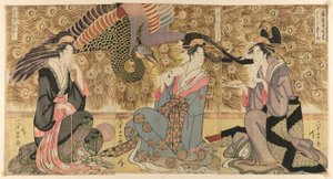 Une Parodie des Courtisanes en Exposition à Ogiya (Ogiya mise yatsushi)