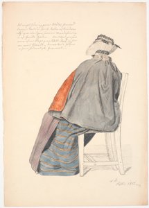 Femme assise vue de dos - Christen Dalsgaard