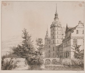 Château de Frederiksborg. Partie près du pont de la Monnaie - Christen Købke