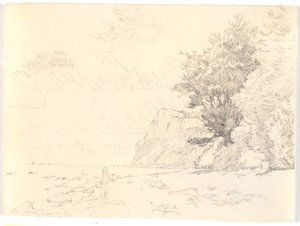 Partie de la falaise de Møns Klint - Christen Købke