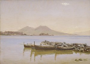 Le golfe de Naples avec le Vésuve en arrière-plan