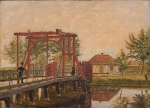 Le pont-levis nord de la citadelle à Copenhague - Christen Købke