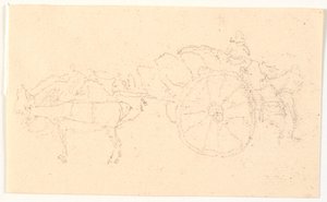Chariot à deux roues avec attelage