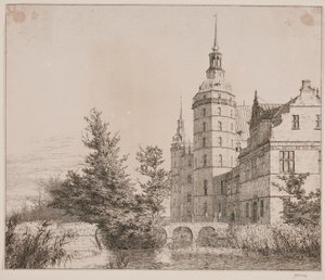Château de Frederiksborg. Partie près du pont de la Monnaie - Christen Købke