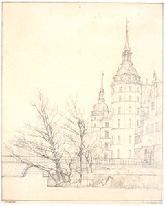 Le château de Frederiksborg. Vue près du pont des pièces - Christen Købke