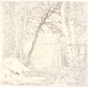 Chemin à travers une forêt - Christen Købke