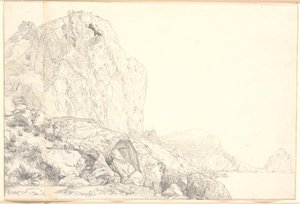 Vue de la côte près de Marina Piccola à Capri - Christen Købke