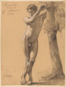 Nu masculin debout, vu de face (2e prix 1820)