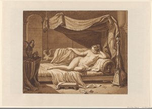 Femme nue dans un intérieur classique - Christiaan Kramm