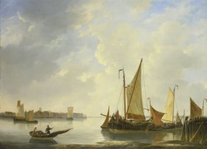 Vue de Dordrecht depuis Papendrecht