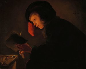 Jeune homme à la chandelle