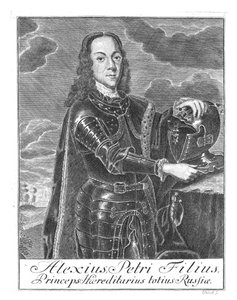 Portrait du tsarévitch Alexeï Petrovitch de Russie - Christian Albrecht Wortmann