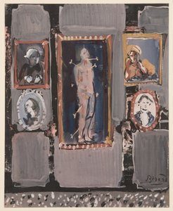 Saint Sébastien sur fond gris, c. 1935-1945 - Christian Bérard