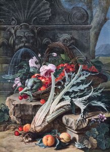 Nature morte avec mascherone romain