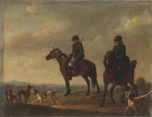 Deux chasseurs à cheval