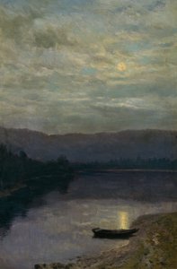 Lever de lune par Sole water