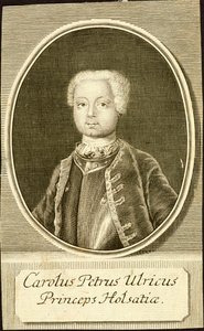 Portrait du duc Karl Peter Ulrich de Holstein-Gottorp 1728-1762, 1734 - Christian Friedrich Fritzsch