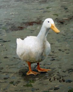 Oie, 2006 (huile sur toile) - Christian Furr