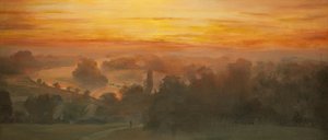 Ciels orange - Tamise depuis Richmond Hill, coucher de soleil, 2012