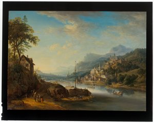 Une paire de paysages rhénans
