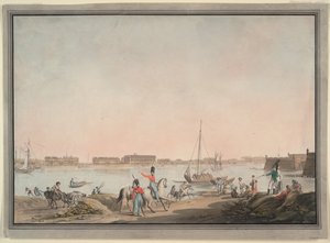 Vue de Saint-Pétersbourg depuis la Neva, 1808 - Christian Gottlieb Hammer