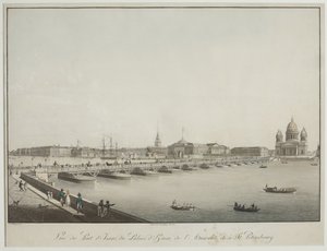 Vue du pont Saint-Isaac à Saint-Pétersbourg - Christian Gottlob Hammer