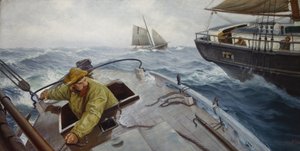 Pilote par mauvais temps - Christian Krohg