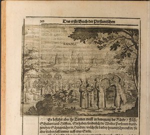 La forteresse de Staraya Ladoga Illustration de Voyages au Grand-Duc de Moscovie et au Roi