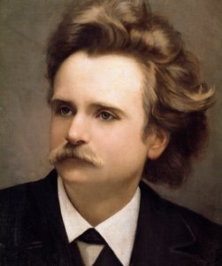 Portrait du compositeur norvégien Edouard Hagerup Grieg (1843-1907) Détail. Peinture de C.M. Ross (19ème siècle). Naples Conservatorio di Musica San Pietro a Majella