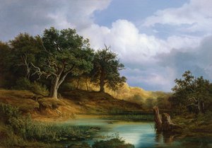 Chênes au bord de l