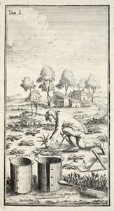 Jardinier récoltant, pub. Erfurt en Thuringe, 1753-55