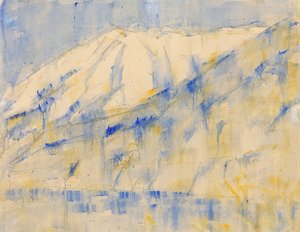 Montagne enneigée près de Lugano. 1934
