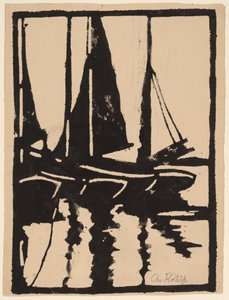 Voiliers dans le port - Christian Rohlfs