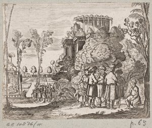 Illustration de Adam Olearius, « Persianischer Rosenthal von einem Sinnreichen Poeten Schich Saadi [...] », Schleswig 1660 - Christian Rothgiesser
